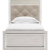 Ashley Furniture - Altyra Twin Panel Bed - White Wood - Beds - Additional View 3