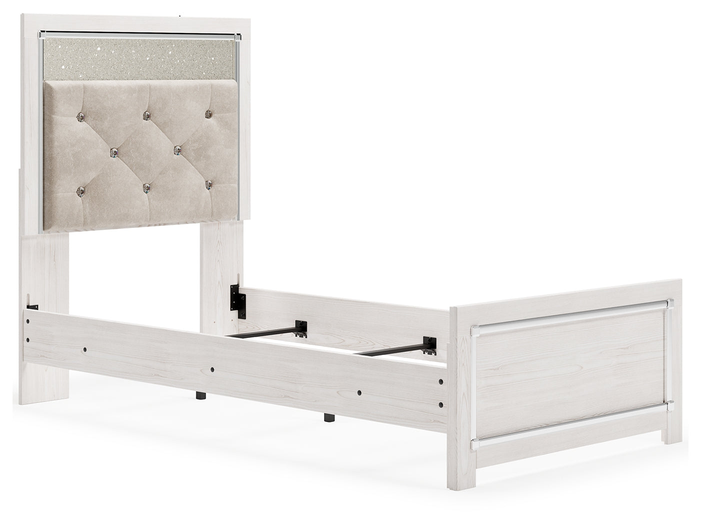 Ashley Furniture - Altyra Twin Panel Bed - White Wood - Beds - Additional View 8