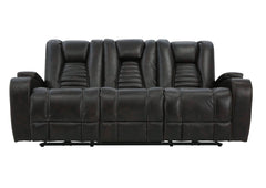 MAYNARD WALNUT 2P POWER SOFA WITH DROP DOWN TABLE