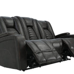 MAYNARD WALNUT 2P POWER SOFA WITH DROP DOWN TABLE - Additional View 2