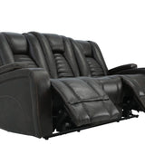 MAYNARD WALNUT 2P POWER SOFA WITH DROP DOWN TABLE - Additional View 2