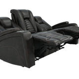 MAYNARD WALNUT 2P POWER SOFA WITH DROP DOWN TABLE - Additional View 3