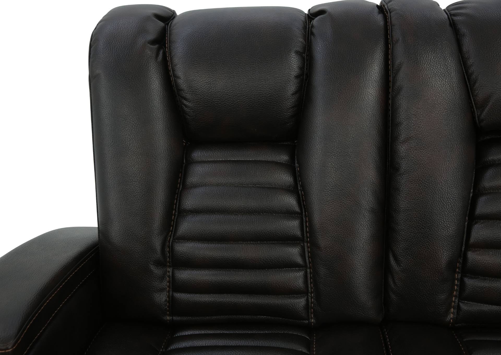 MAYNARD WALNUT 2P POWER SOFA WITH DROP DOWN TABLE - Additional View 5