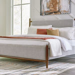 Ashley Furniture - Lyncott King Upholstered Bed - Dark Brown|Gray Fabric|Wood - Beds - Additional View 1