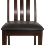 Ashley Furniture - HADDIGAN SIDE CHAIR - Dark Brown Leather Match|Wood - Chairs - Additional View 4
