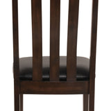 Ashley Furniture - HADDIGAN SIDE CHAIR - Dark Brown Leather Match|Wood - Chairs - Additional View 5