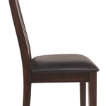 Ashley Furniture - HADDIGAN SIDE CHAIR - Dark Brown Leather Match|Wood - Chairs - Additional View 6