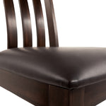 Ashley Furniture - HADDIGAN SIDE CHAIR - Dark Brown Leather Match|Wood - Chairs - Additional View 8