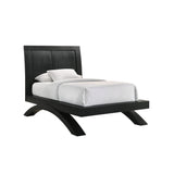 Elements International - Allan Black Twin Bed - Wood - Beds
