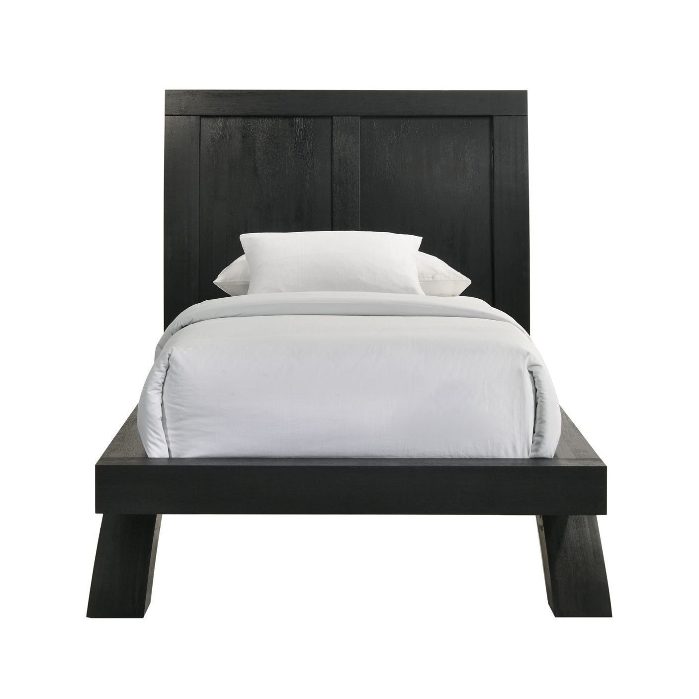 Elements International - Allan Black Twin Bed - Wood - Beds - Additional View 4