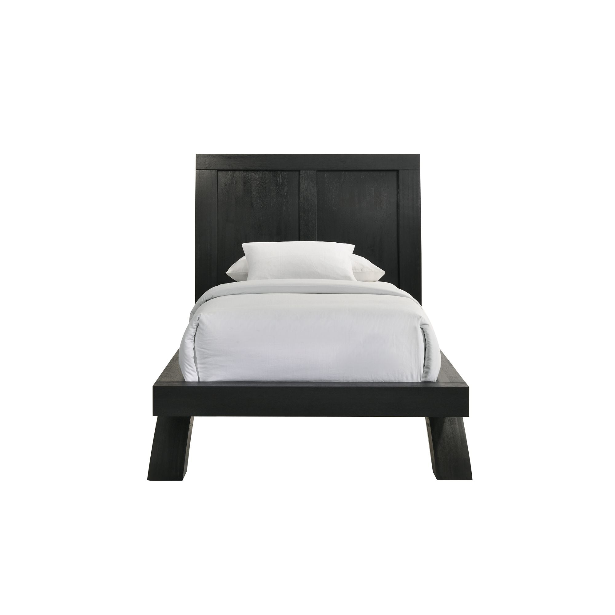 Elements International - Allan Black Twin Bed - Wood - Beds - Additional View 4