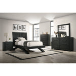Elements International - Allan Black Twin Bed - Wood - Beds - Additional View 6
