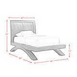 Elements International - Allan Black Twin Bed - Wood - Beds - Additional View 8