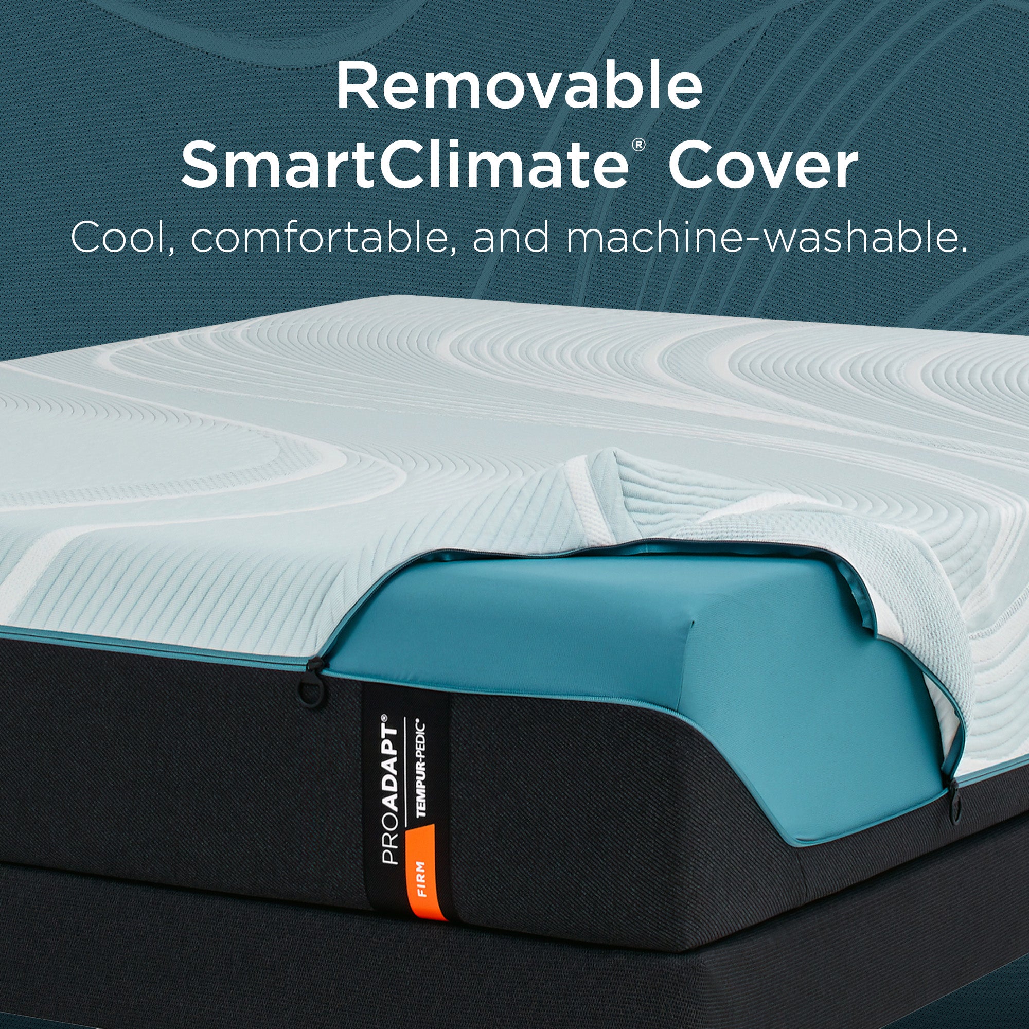 Tempur Sealy - Proadapt 2.0 Firm Twin Xl Mattress - White|Black Fabric - Mattresses - Additional View 9