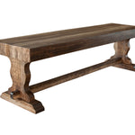 International Furniture Direct - Marquez Bench - Light Brown Wood - Benches