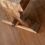 International Furniture Direct - Marquez Bench - Light Brown Wood - Benches - Additional View 3