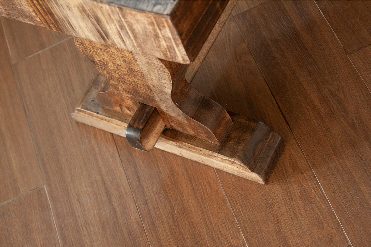International Furniture Direct - Marquez Bench - Light Brown Wood - Benches - Additional View 3