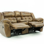 Hudson Leather Power Loveseat With Console - Saddle - Additional View 2