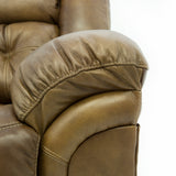 Hudson Leather Power Loveseat With Console - Saddle - Additional View 3