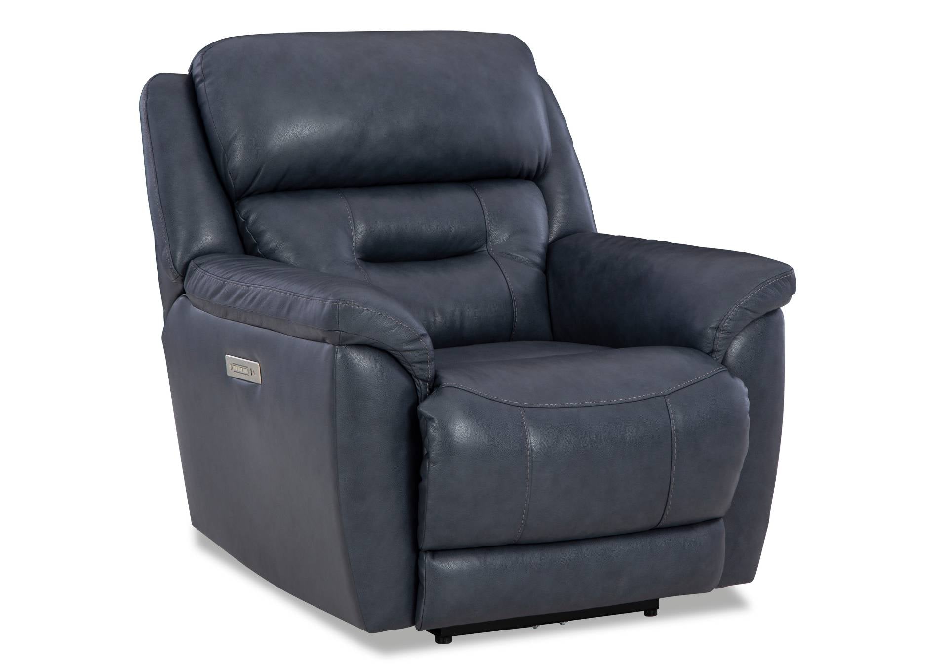 Laredo Leather Power Recliner - Midnight