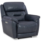 Laredo Leather Power Recliner - Midnight