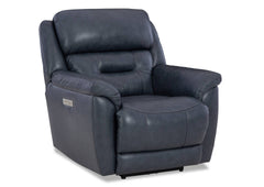 Laredo Leather Power Recliner - Midnight