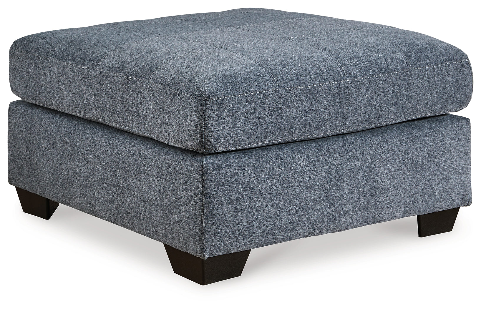 Ashley Furniture - Marrelton Oversized Ottoman - Denim - Blue Fabric - Ottomans
