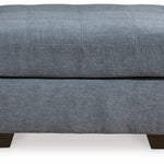 Ashley Furniture - Marrelton Oversized Ottoman - Denim - Blue Fabric - Ottomans - Additional View 2