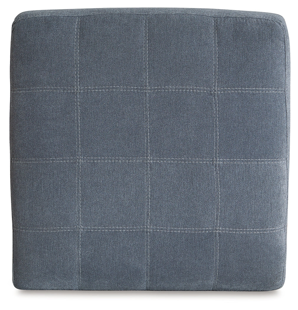 Ashley Furniture - Marrelton Oversized Ottoman - Denim - Blue Fabric - Ottomans - Additional View 3