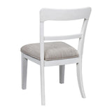Chadworth Upholstered Dining Side Chair - White