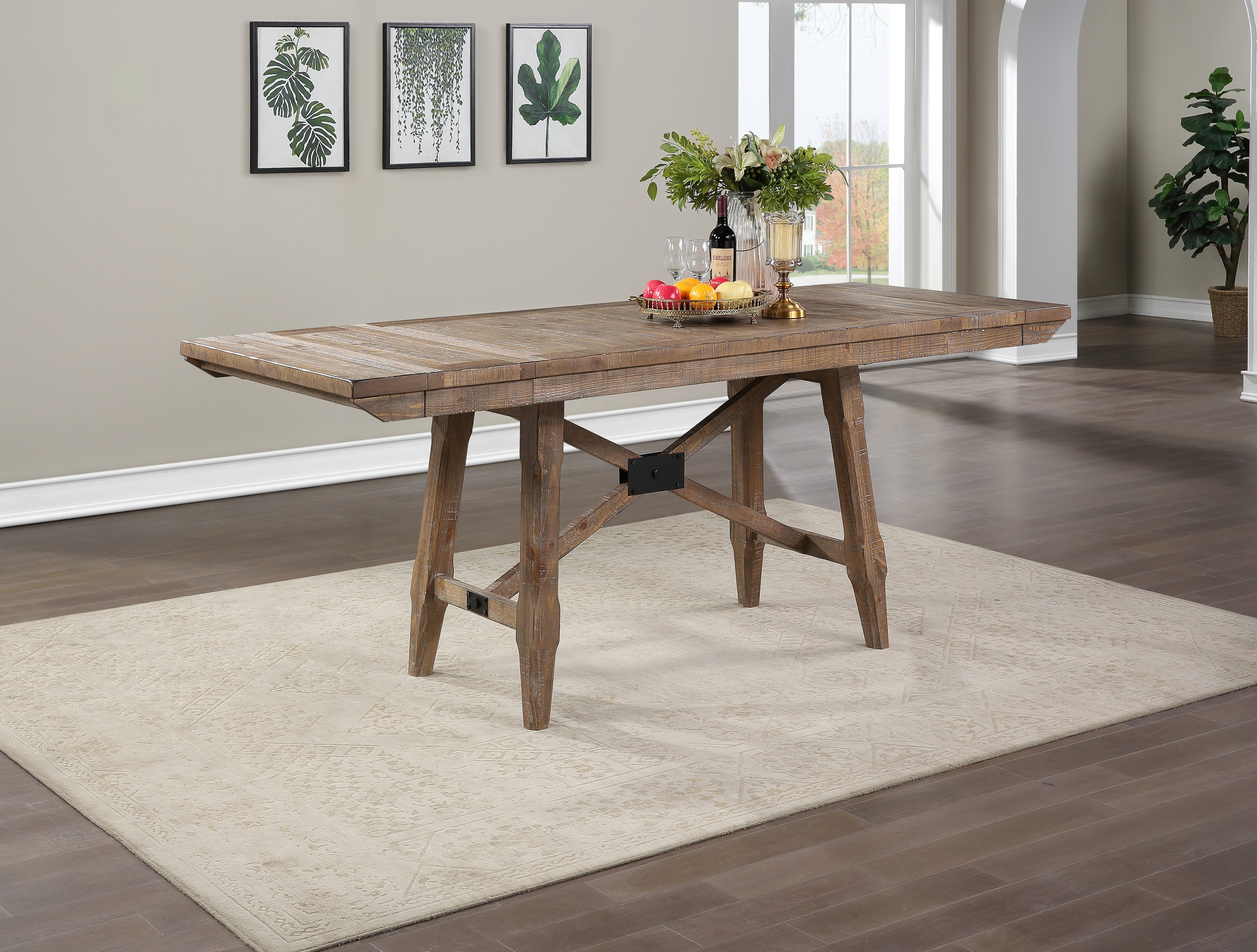 Steve Silver Furniture - Riverdale Counter Height Table - Light Brown Wood - Tables - Additional View 2
