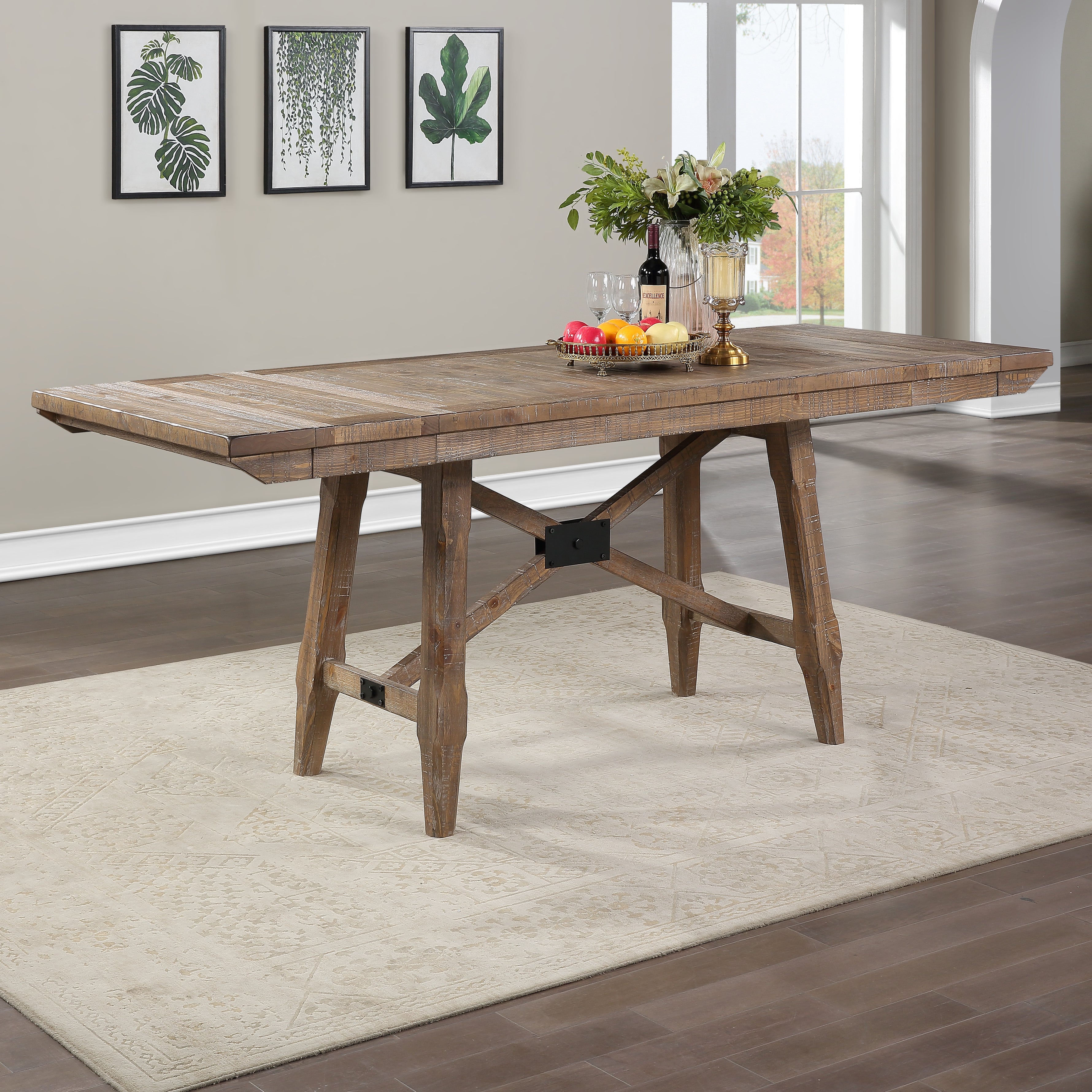 Steve Silver Furniture - Riverdale Counter Height Table - Light Brown Wood - Tables - Additional View 6