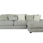 Mondo 2Pc Sectional - Silver