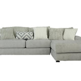 Mondo 2Pc Sectional - Silver