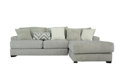 Mondo 2Pc Sectional - Silver