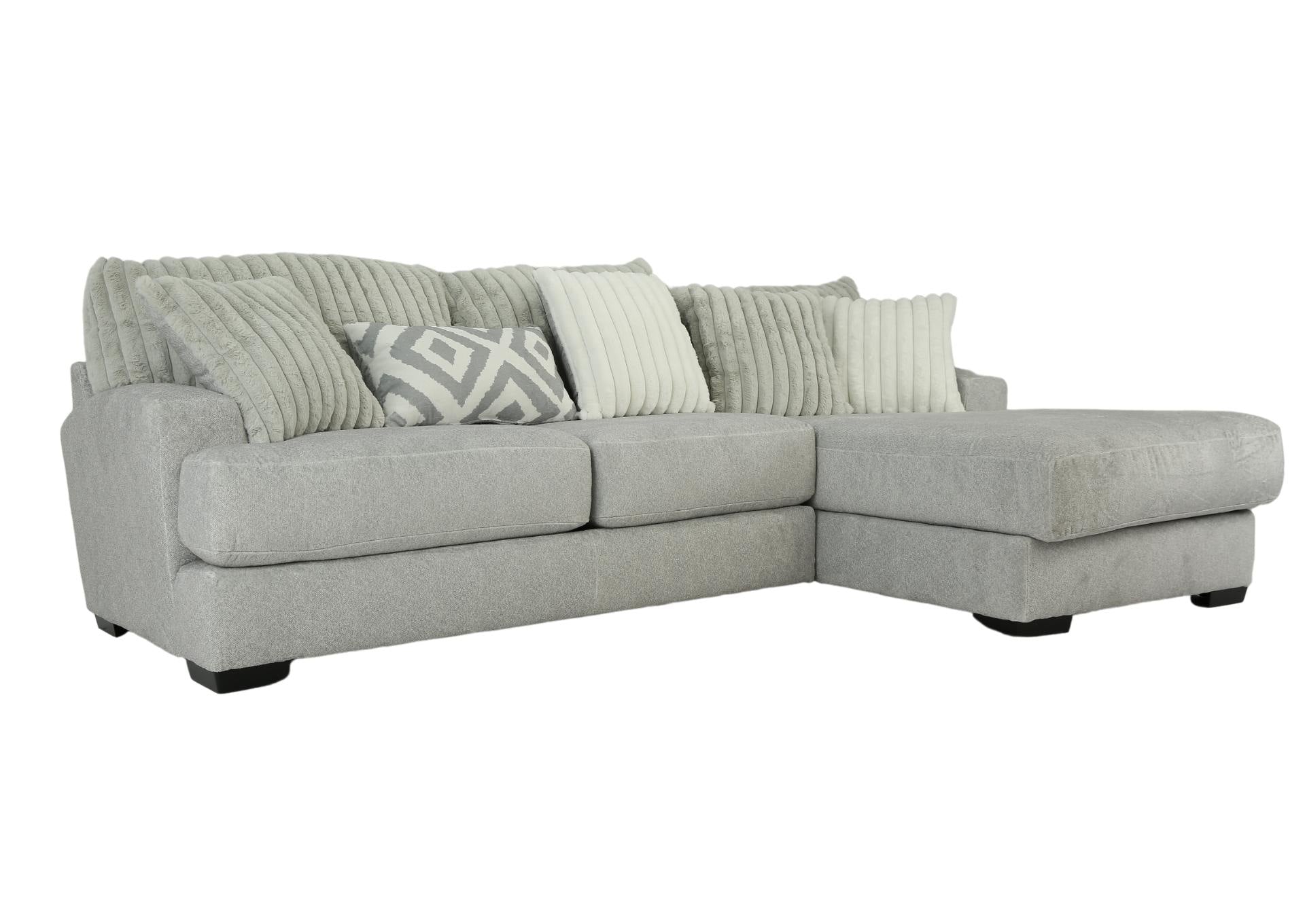 Mondo 2Pc Sectional - Silver - Additional View 1