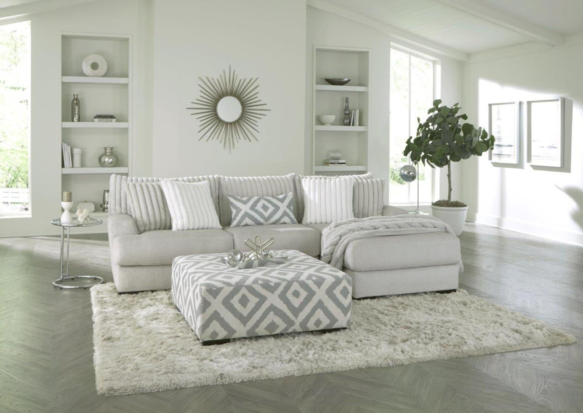 Mondo 2Pc Sectional - Silver - Additional View 4