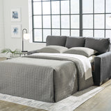 Ashley Furniture - Rannis Full Sofa Sleeper - Pewter - Dark Gray Fabric - Sofas - Additional View 6