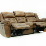 Hudson Leather Reclining Sofa - Saddle - Additional View 5