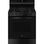 GE BLACK FREE-STANDING GAS RANGE WITH CONVECTION AND AIR FRY - Ranges