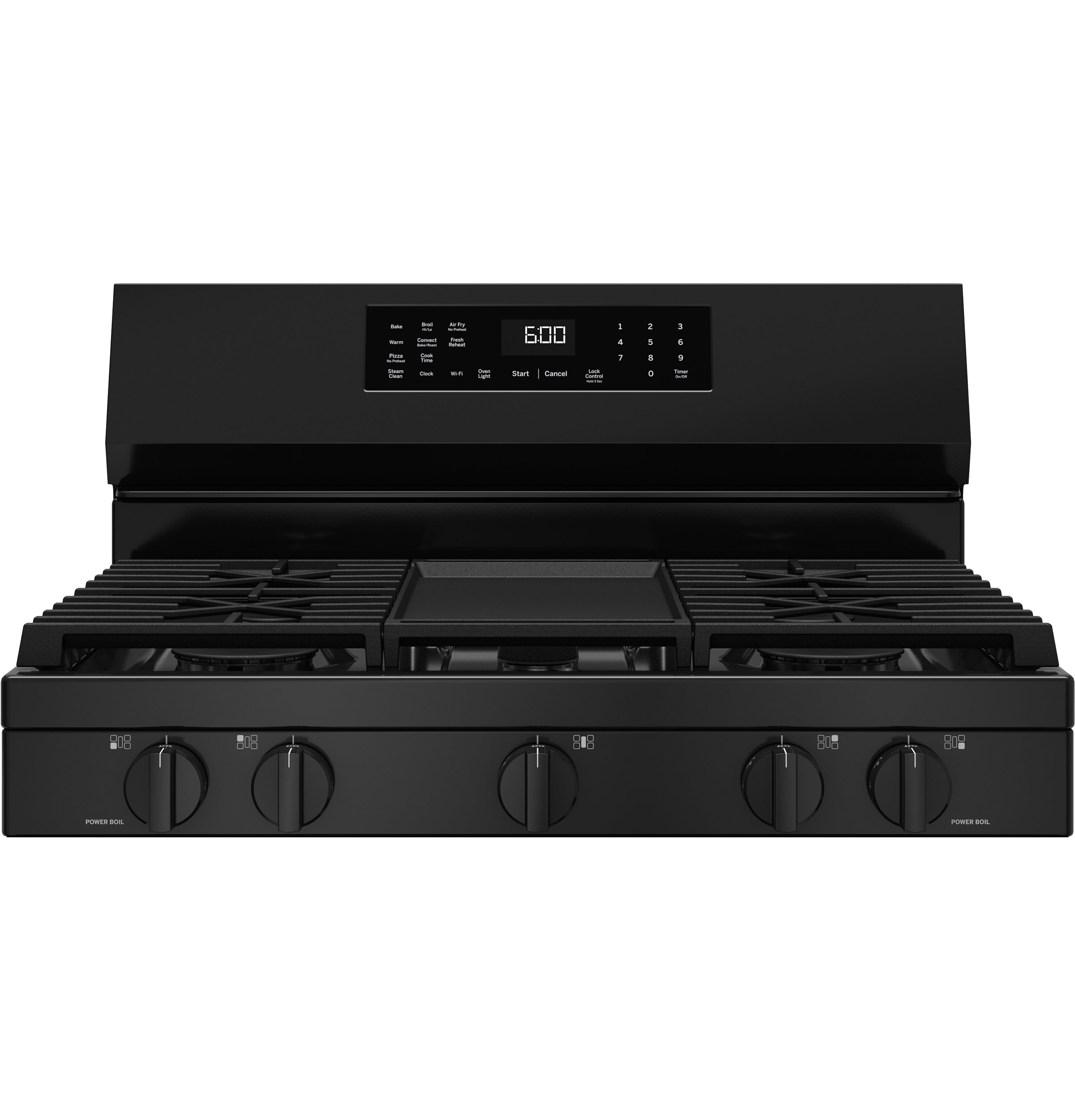 GE BLACK FREE-STANDING GAS RANGE WITH CONVECTION AND AIR FRY - Ranges - Additional View 4