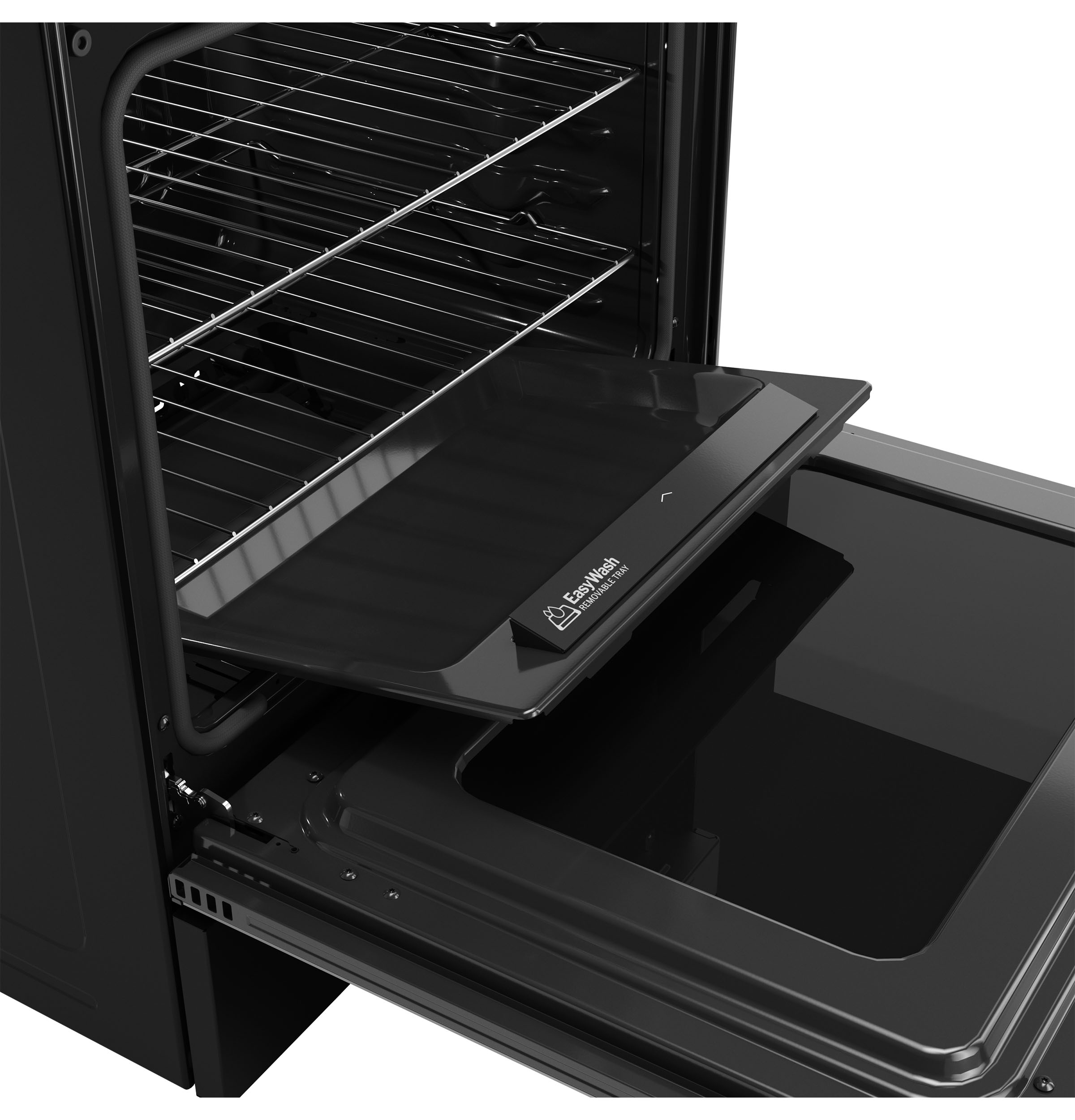 GE BLACK FREE-STANDING GAS RANGE WITH CONVECTION AND AIR FRY - Ranges - Additional View 7