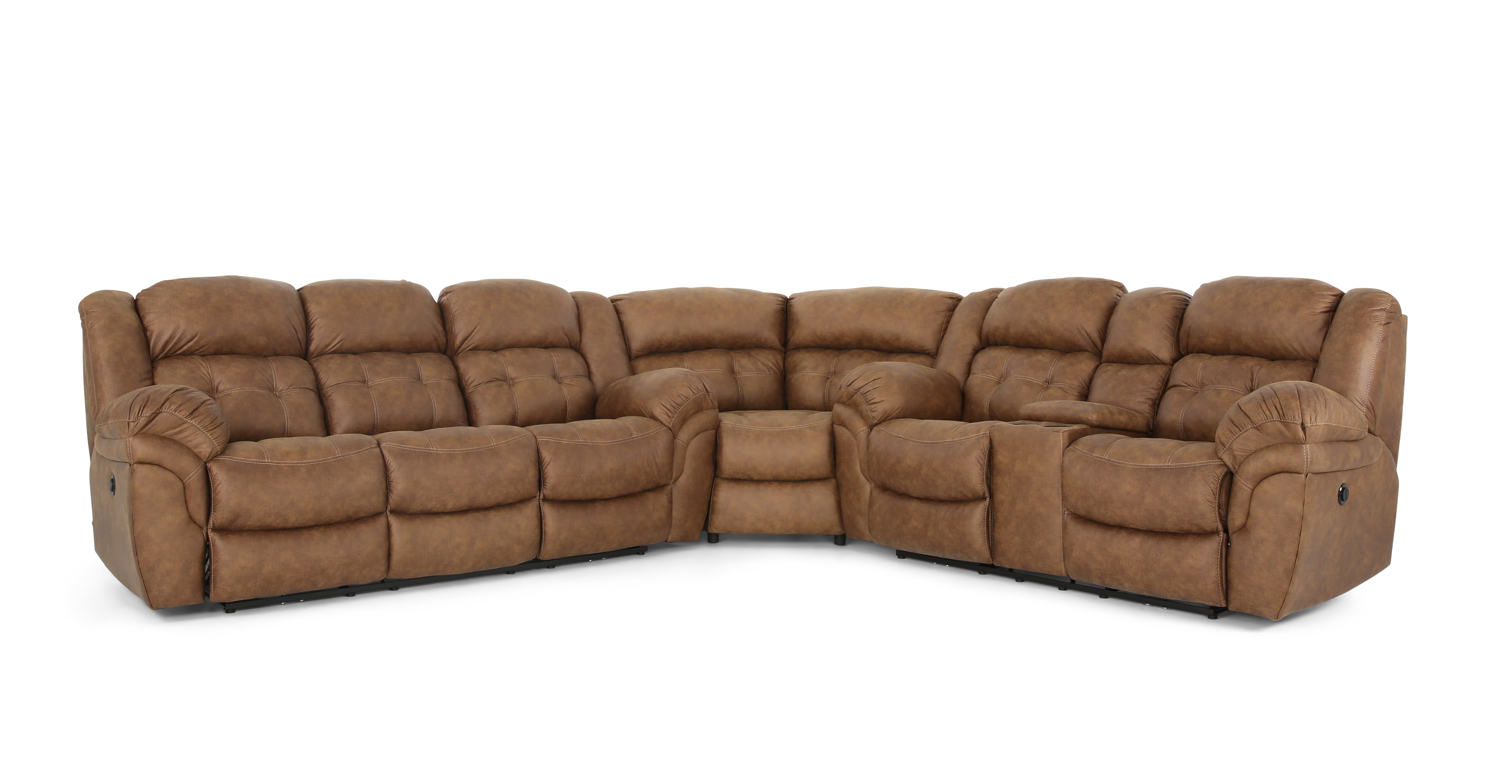 Haygen 3 Piece Power Sectional - Almond