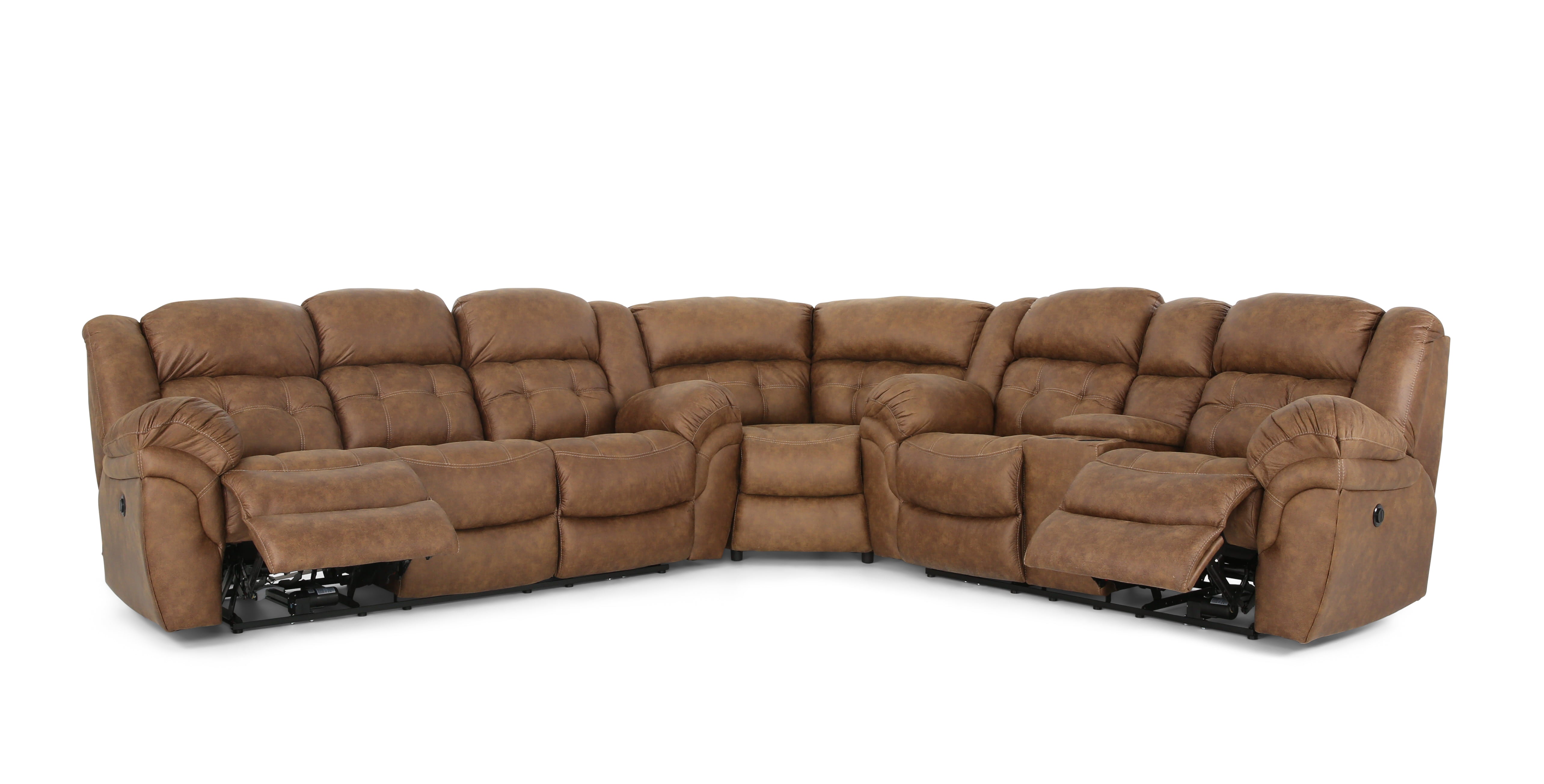 Haygen 3 Piece Power Sectional - Almond - Additional View 1