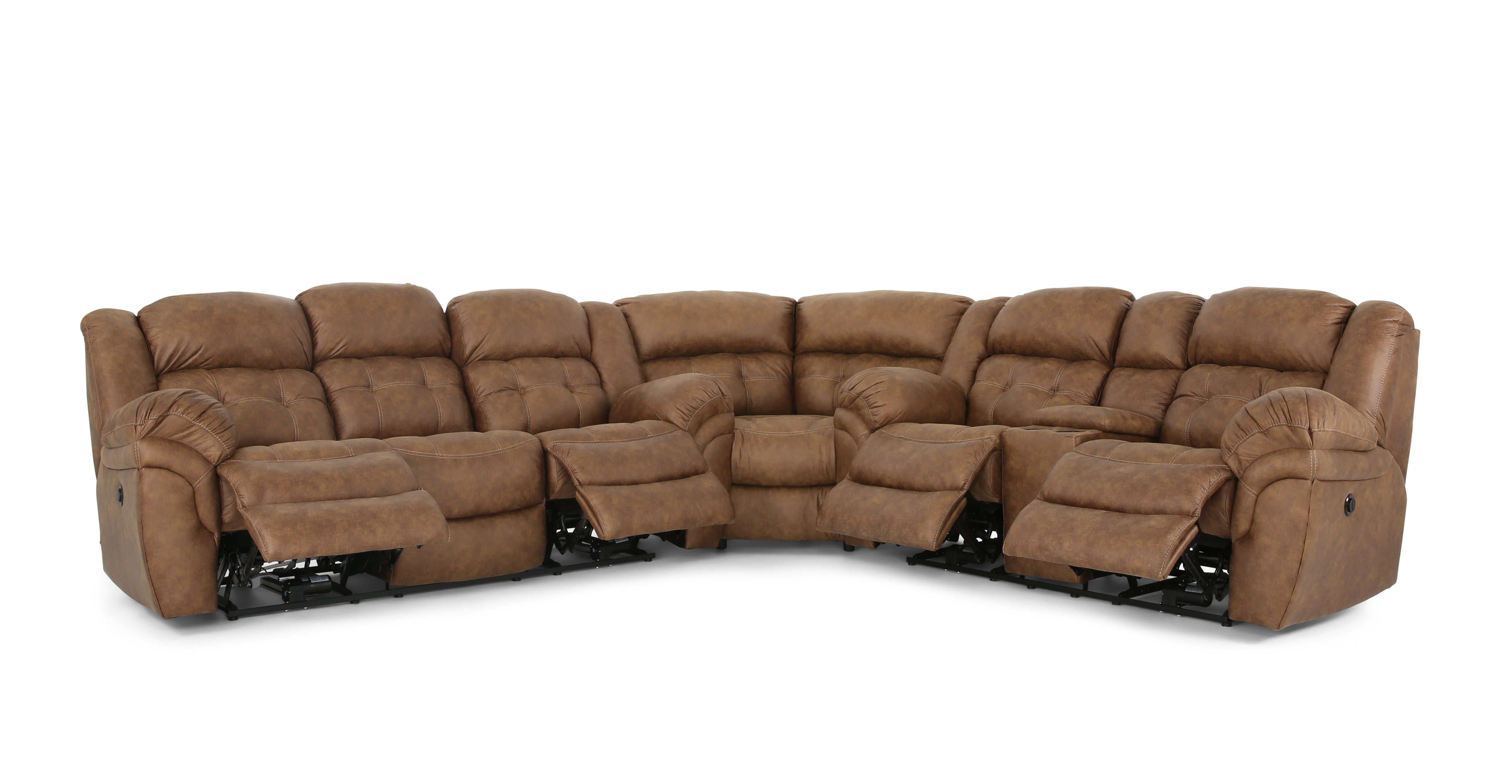 Haygen 3 Piece Power Sectional - Almond - Additional View 2