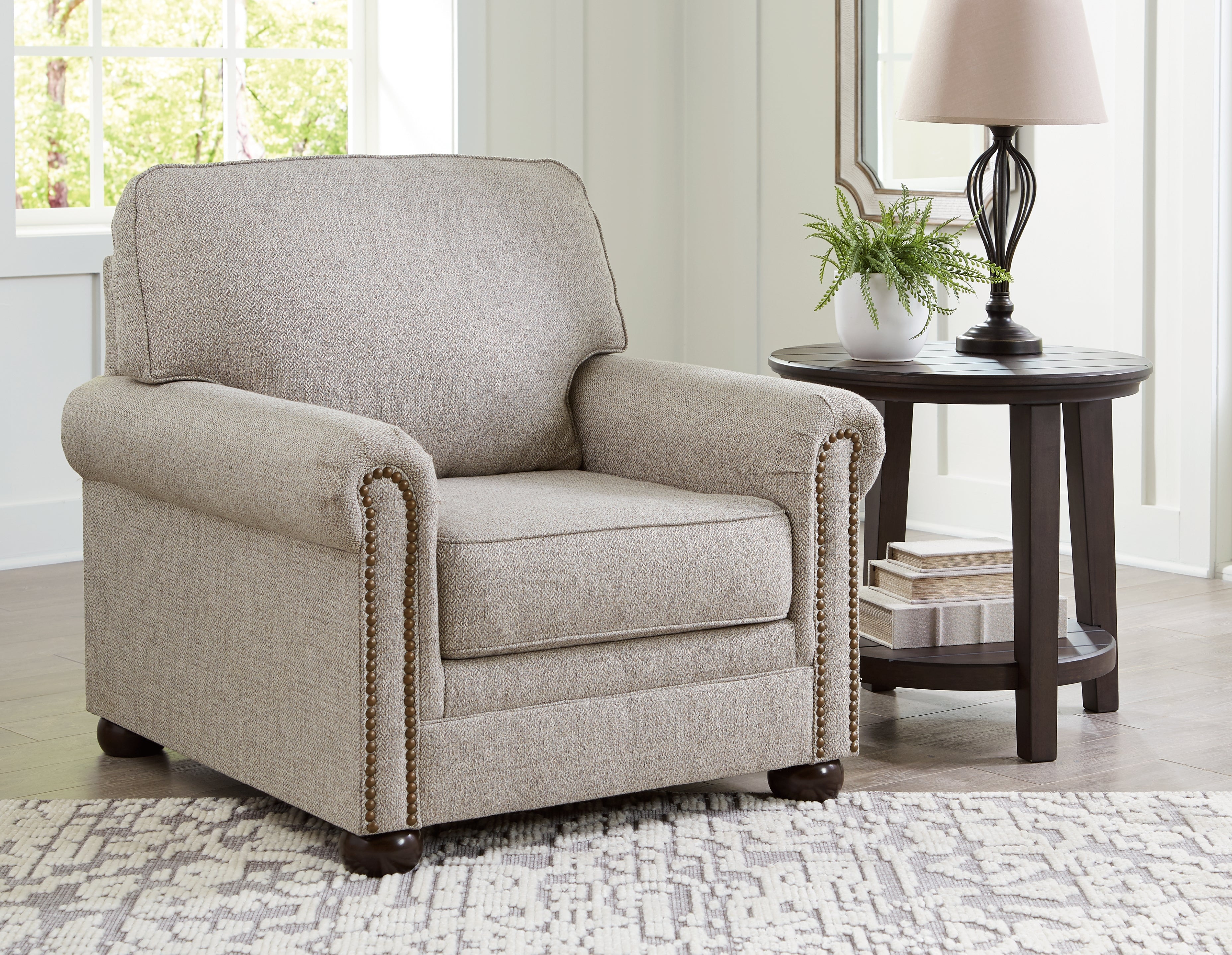 Ashley Furniture - GAELON DUNE CHAIR - Light Brown Fabric - Chairs - Additional View 1