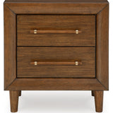 Ashley Furniture - LYNCOTT NIGHTSTAND - Dark Brown Wood - Nightstands - Additional View 3