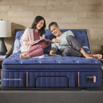 Tempur Sealy - LUX ESTATE FIRM EURO PILLOWTOP TWIN XL MATTRESS - Blue Fabric - Mattresses - Additional View 5