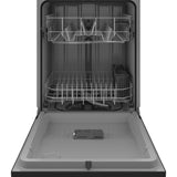 GE BLACK DISHWASHER FRONT CONTROL WITH STEAM - Dishwashers - Additional View 1