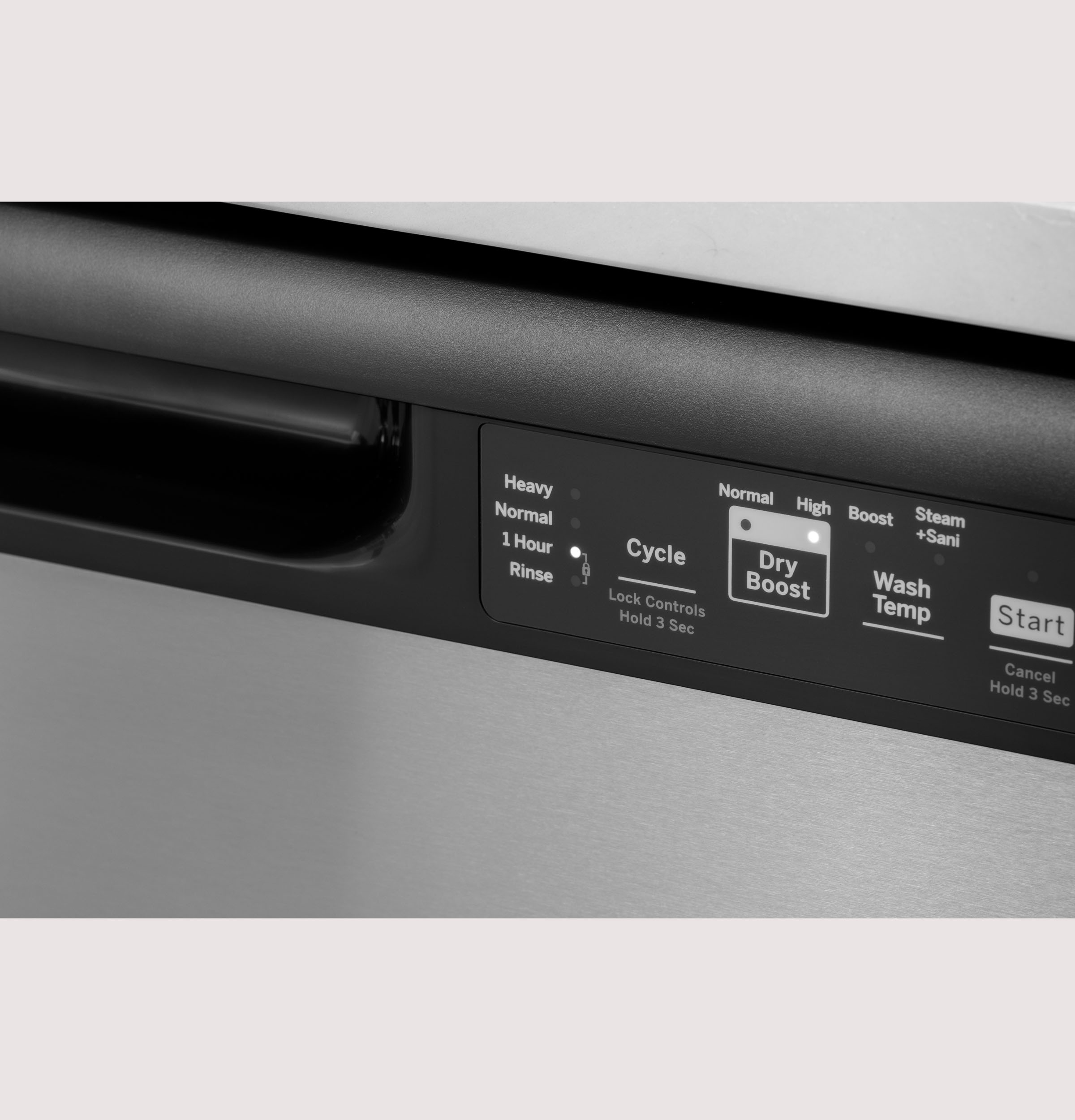 GE BLACK DISHWASHER FRONT CONTROL WITH STEAM - Dishwashers - Additional View 11